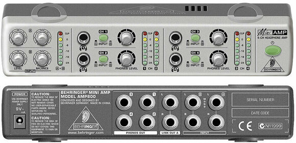 Amplificator căști Behringer AMP 800 MINIAMP Amplificator căști - 1