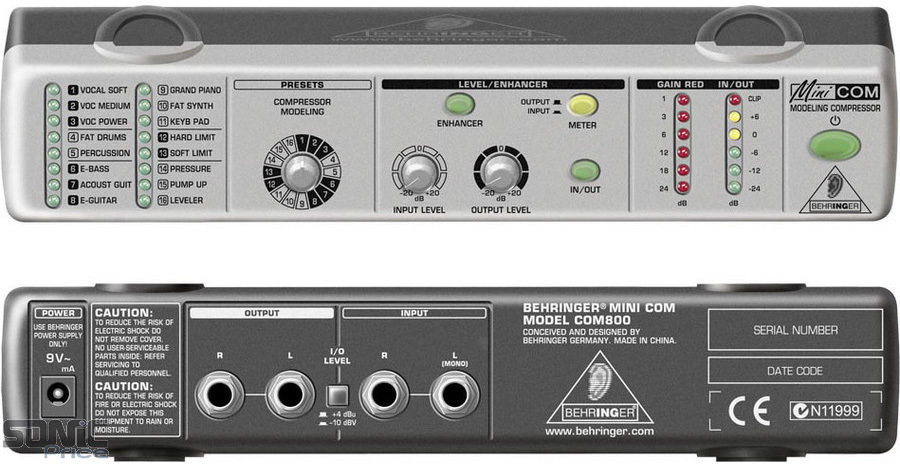 Zvočni procesor Behringer COM 800 MINICOM