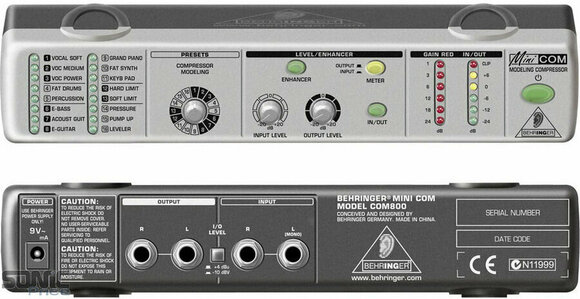 Procesor dźwiękowy/Procesor sygnałowy Behringer COM 800 MINICOM - 1