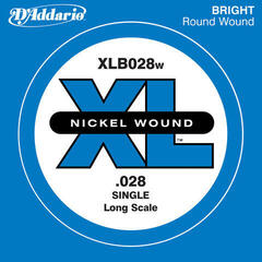 Еденична струна за бас китара D'Addario XLB028W Еденична струна за бас китара