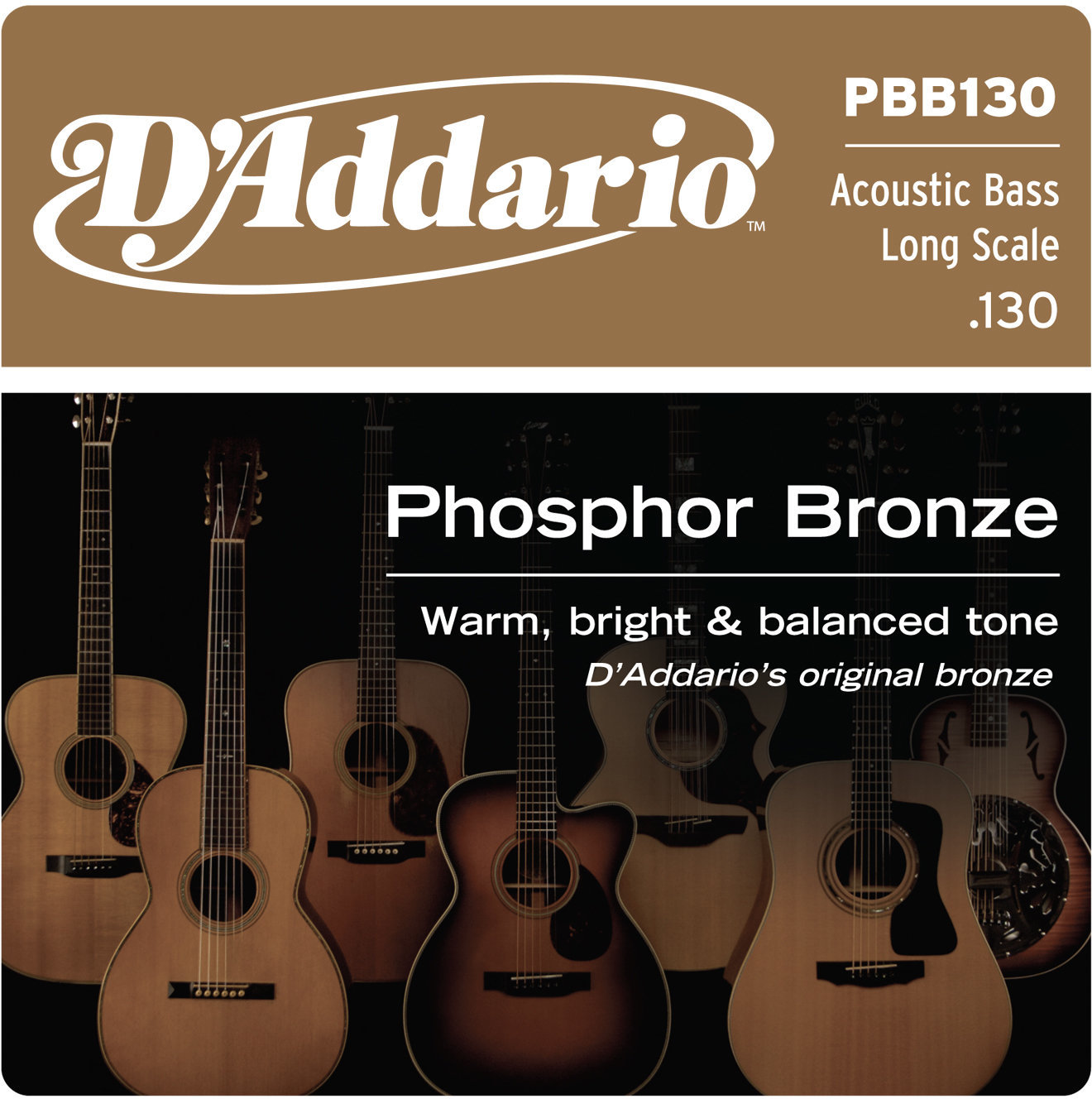 D'Addario PBB130 Coardă individuală pentru bas