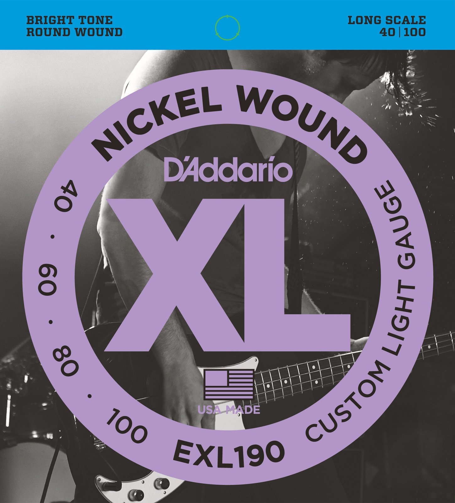 Žice za bas gitaru D'Addario EXL190