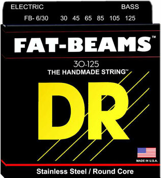 Струни за 6-струнна бас китара DR Strings Fat Beams FB6-30 - 1