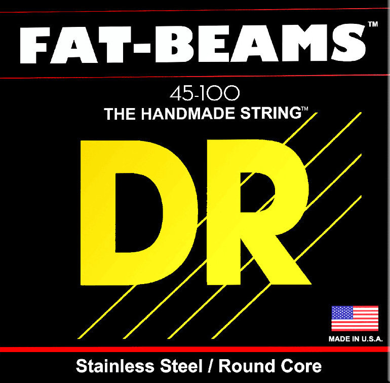 Jeux de 5 cordes basses DR Strings Fat Beams Stainless 5 Strings 040-120
