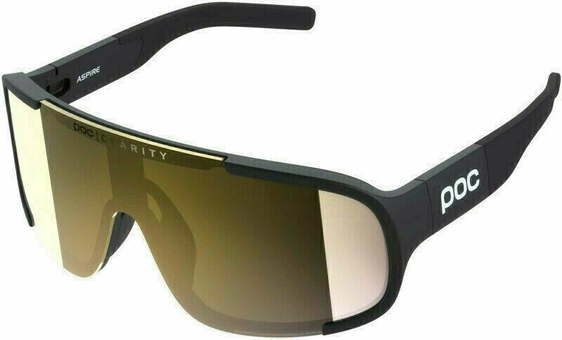 POC Aspire Uranium Black/Clarity Road Gold Mirror