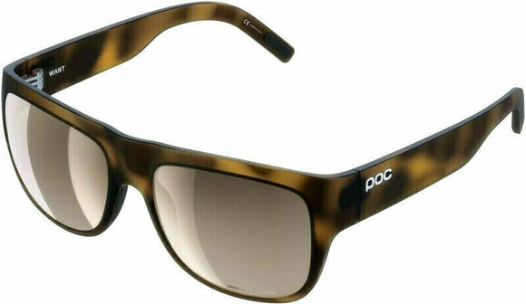 Lifestyle Glasses POC Want Tortoise Brown/Clarity MTB Silver Mirror Lifestyle Glasses - 1