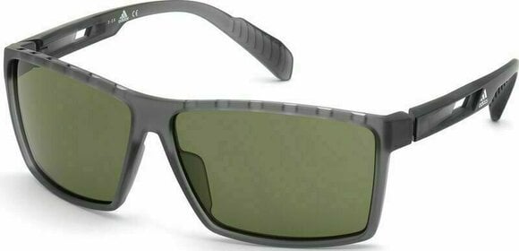 Okulary sportowe Adidas SP0010 20N Transparent Frosted Grey/Green Kolor Up - 1
