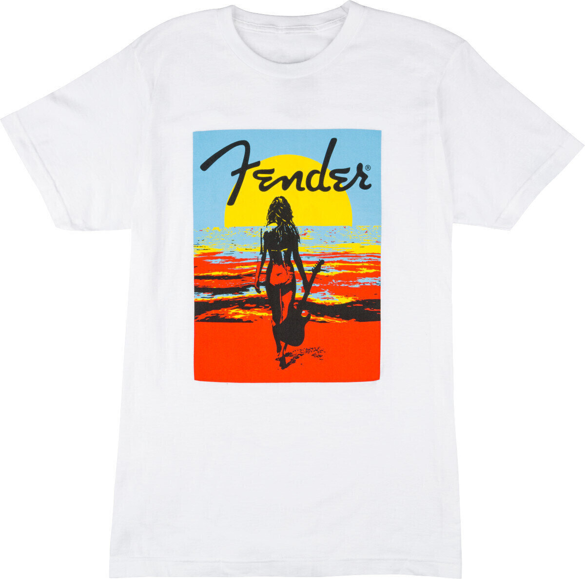 Camiseta de manga corta Fender Camiseta de manga corta Endless Summer White S