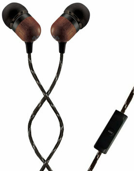 In-Ear Fejhallgató House of Marley Smile Jamaica 1-Button Remote with Mic Signature Black - 1