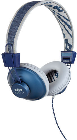 Broadcast Headset House of Marley Positive Vibration 1-Button Remote with Mic Denim