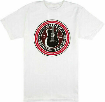 T-shirt Fender Acoustasonic White L T-shirt - 1