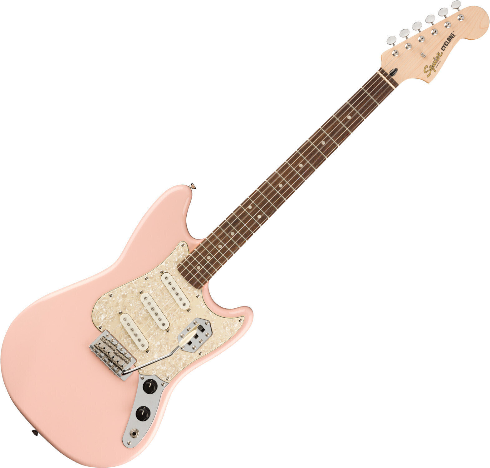 Guitare électrique Fender Squier Paranormal Cyclone IL Shell Pink