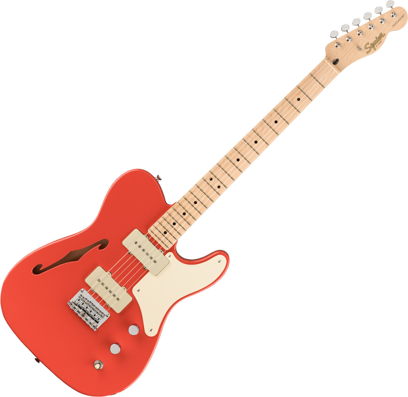 Guitarra elétrica Fender Squier Paranormal Cabronita Telecaster Thinline MN Fiesta Red