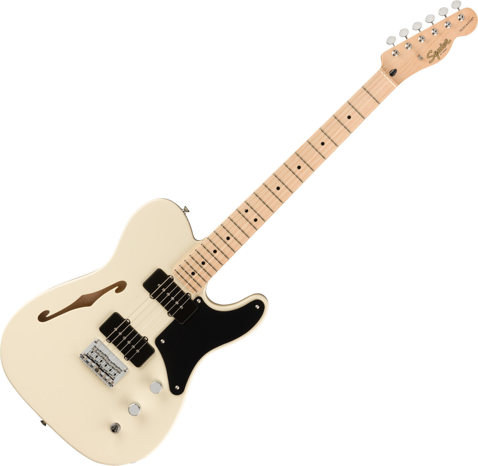 Elektrisk guitar Fender Squier Paranormal Cabronita Telecaster Thinline MN Olympic White