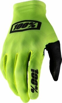 guanti da ciclismo 100% Celium Gloves Fluo Yellow/Black S guanti da ciclismo - 1