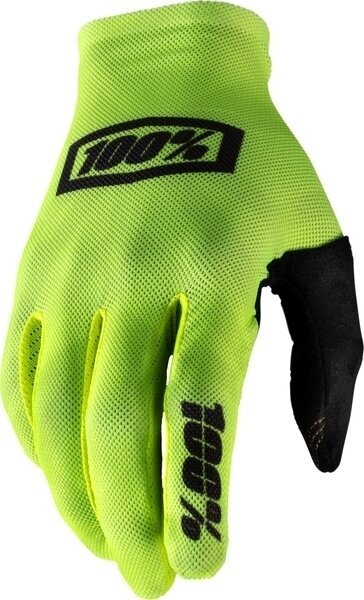Cyklistické rukavice 100% Celium Gloves Fluo Yellow/Black XL Cyklistické rukavice