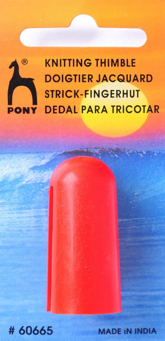 Outil à tricoter Pony Knitting Thimble Plastic Outil à tricoter