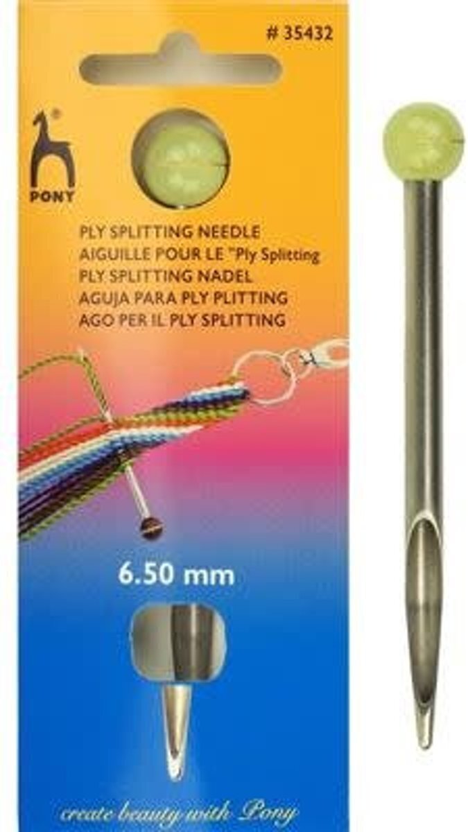 Outil à tricoter Pony Ply Splitting Needle 6,5 mm