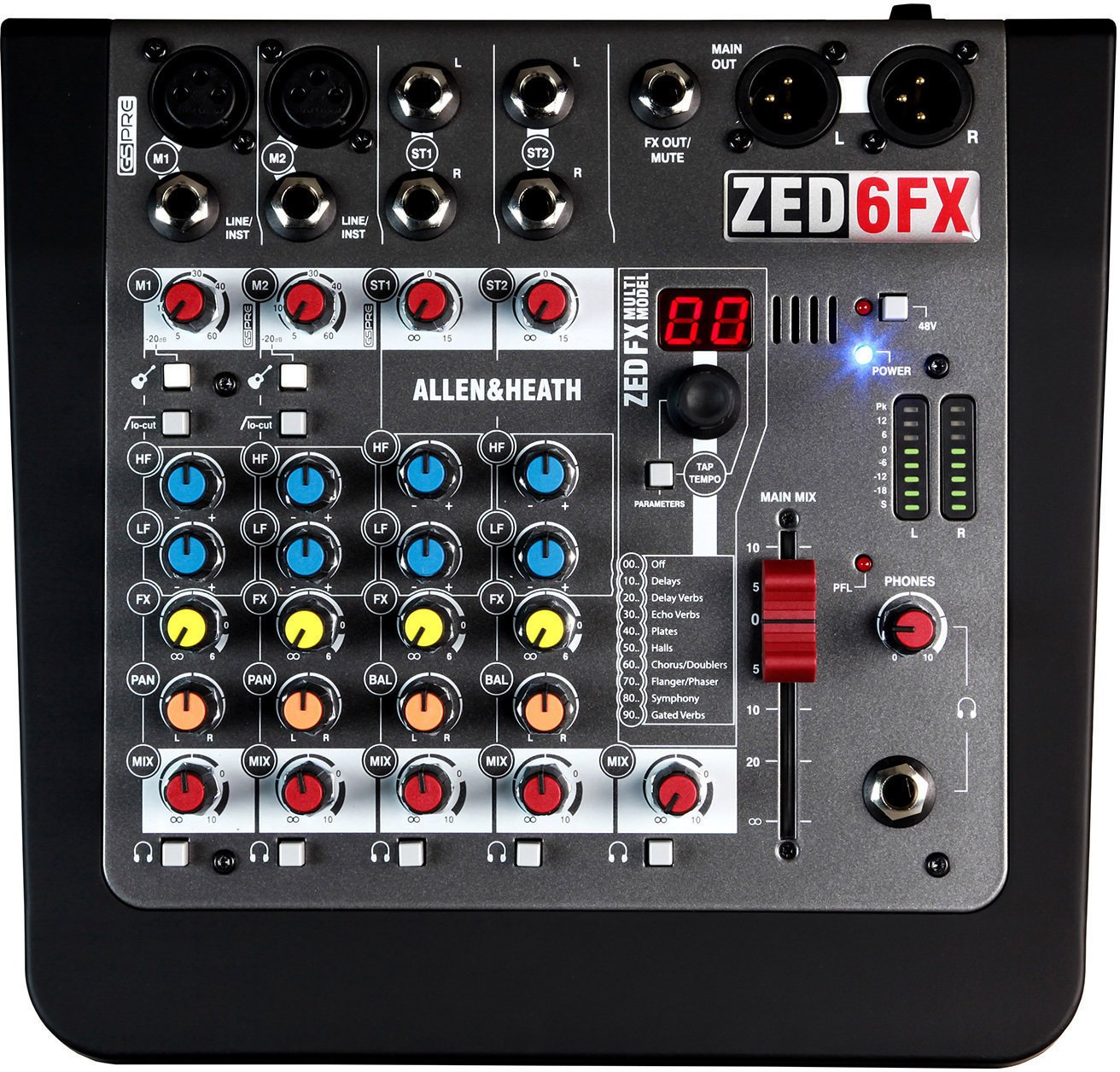 Table de mixage analogique Allen & Heath ZED-6FX