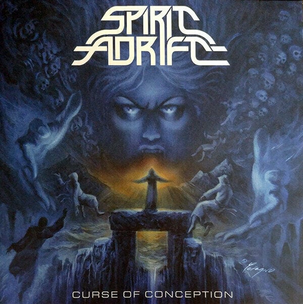 Hanglemez Spirit Adrift - Curse Of Conception (Transparent Blue) (Reissue) (LP)