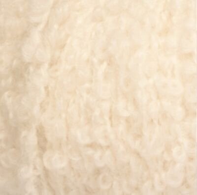 Fil à tricoter Drops Alpaca Bouclé 0100 Off White
