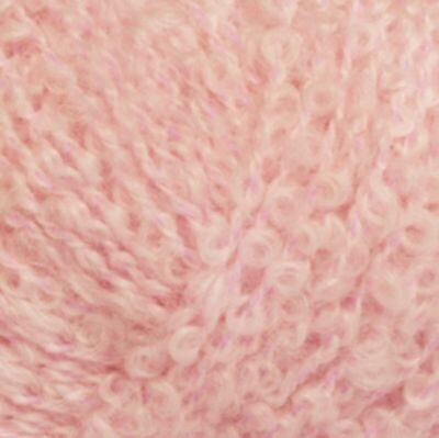 Fil à tricoter Drops Alpaca Bouclé Uni Colour 3125 Light Pink Fil à tricoter