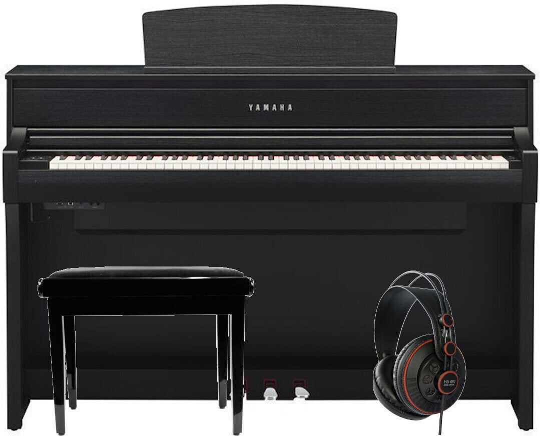 Piano numérique Yamaha CLP-675 B Set Noir Piano numérique