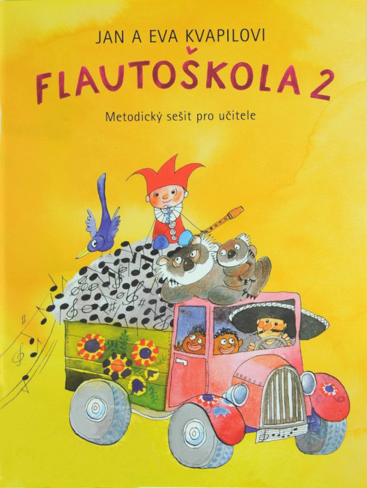 Music sheet for wind instruments Kvapil-Kvapilová Flautoškola 2 (metodický zošit) Music Book