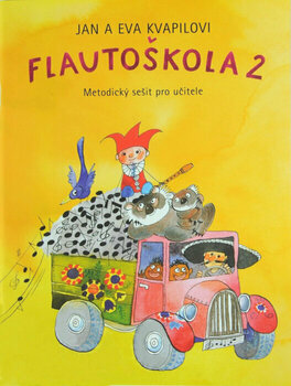 Music sheet for wind instruments Kvapil-Kvapilová Flautoškola 2 (metodický zošit) Music Book - 1