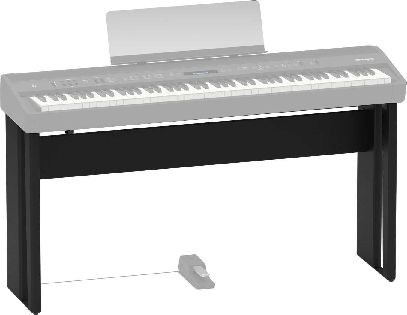 Houten keyboardstandaard Roland KSC 90 Zwart
