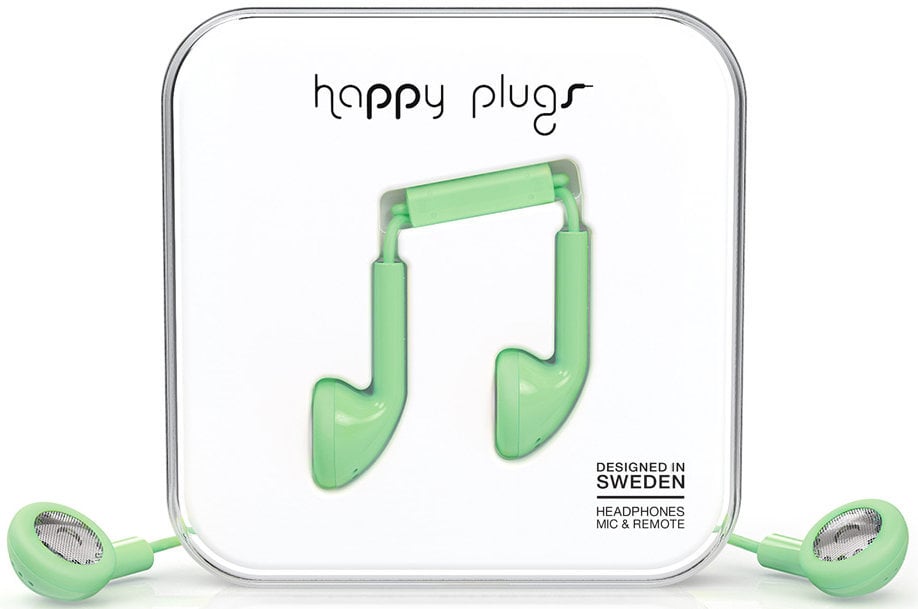 Ecouteurs intra-auriculaires Happy Plugs Earbud Mint