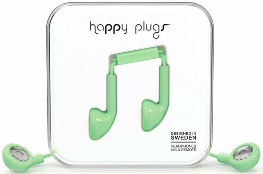 In-ear hoofdtelefoon Happy Plugs Earbud Mint - 1