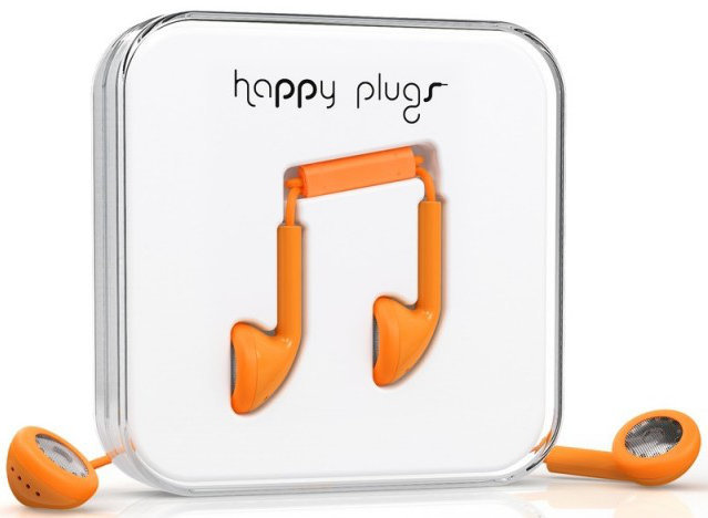 Слушалки за в ушите Happy Plugs Earbud Orange