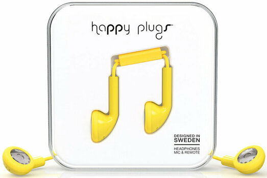 Ecouteurs intra-auriculaires Happy Plugs Earbud Yellow - 1