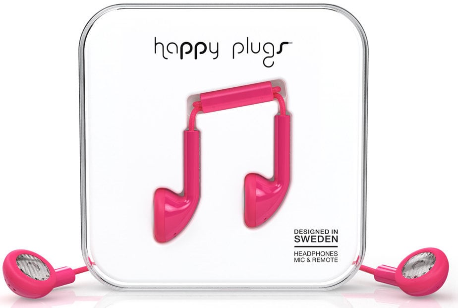 Sluchátka do uší Happy Plugs Earbud Cerise