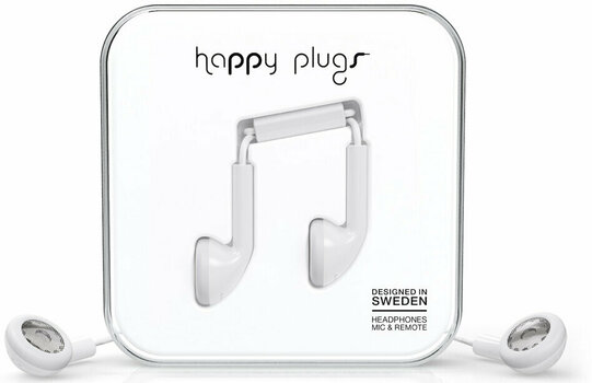 Sluchátka do uší Happy Plugs Earbud White - 1