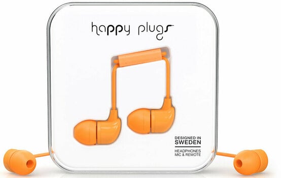 In-Ear-Kopfhörer Happy Plugs In-Ear Orange - 1