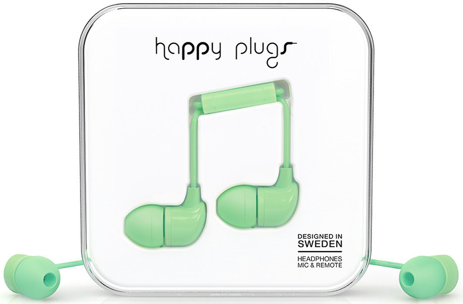 In-Ear-hovedtelefoner Happy Plugs In-Ear Mint