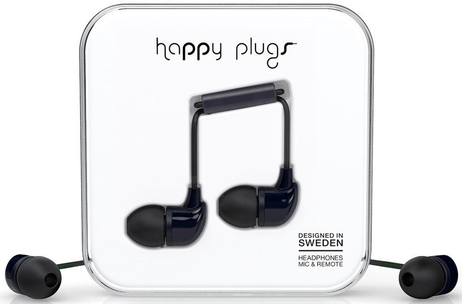 Slúchadlá do uší Happy Plugs In-Ear Black