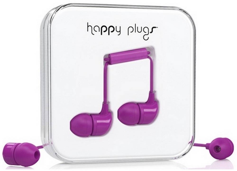In-ear hoofdtelefoon Happy Plugs In-Ear Purple