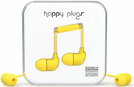 In-ear hoofdtelefoon Happy Plugs In-Ear Yellow - 1