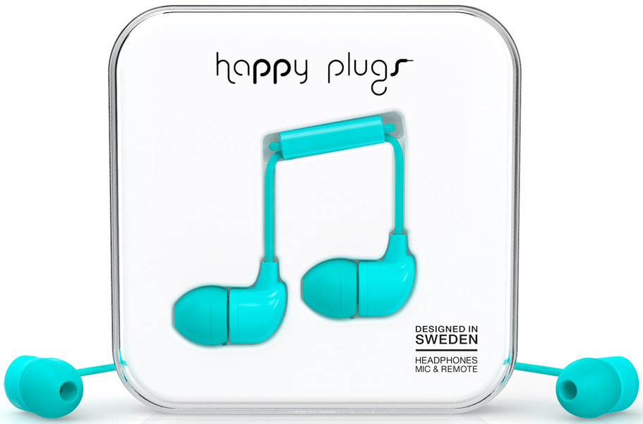 Слушалки за в ушите Happy Plugs In-Ear Turquiose