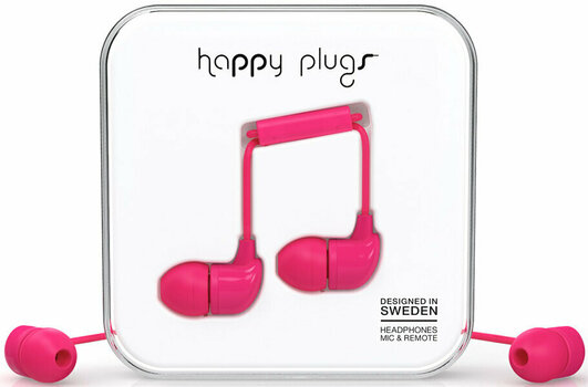 Ecouteurs intra-auriculaires Happy Plugs In-Ear Cerise - 1