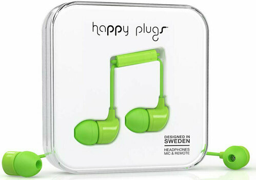 Auscultadores intra-auriculares Happy Plugs In-Ear Green - 1