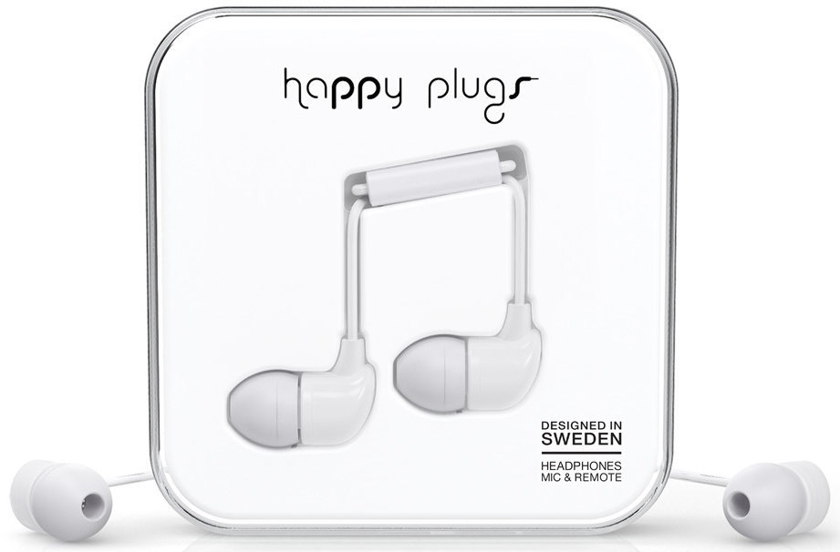 In-ear hoofdtelefoon Happy Plugs In-Ear White