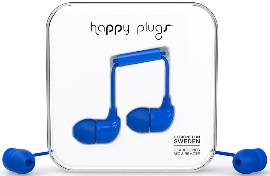 Слушалки за в ушите Happy Plugs In-Ear Cobalt
