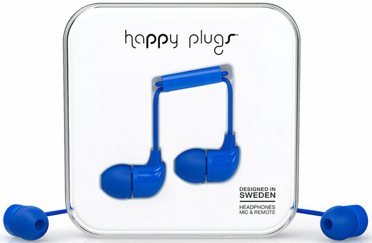 In-Ear Fejhallgató Happy Plugs In-Ear Cobalt - 1