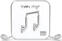 U-uho slušalice Happy Plugs Earbud Silver Deluxe Edition