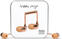 En la oreja los auriculares Happy Plugs In-Ear Rose Deluxe Edition