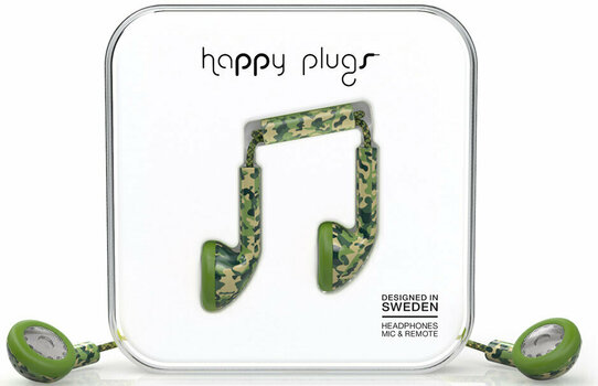 In-ear hoofdtelefoon Happy Plugs Earbud Camouflage Unik Edition - 1